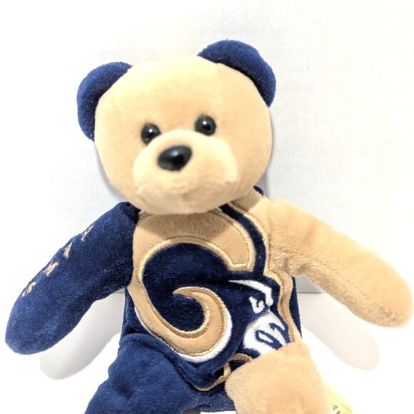 Vtg NFL St. Louis Rams Plush Teddy Bear Plush Team Bears Authentic 8.5" - Picture 3 of 13